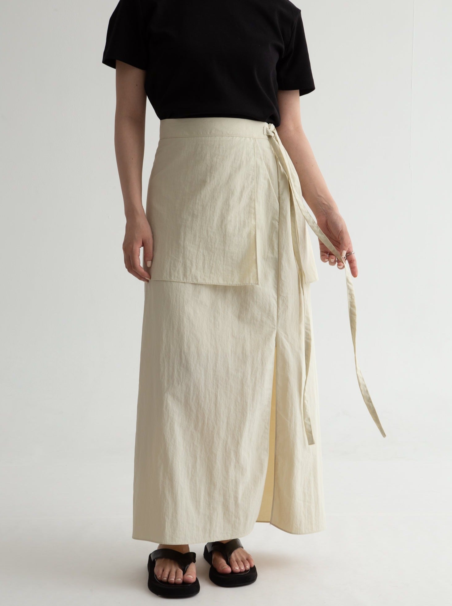 wrap slit skirt – Uenui