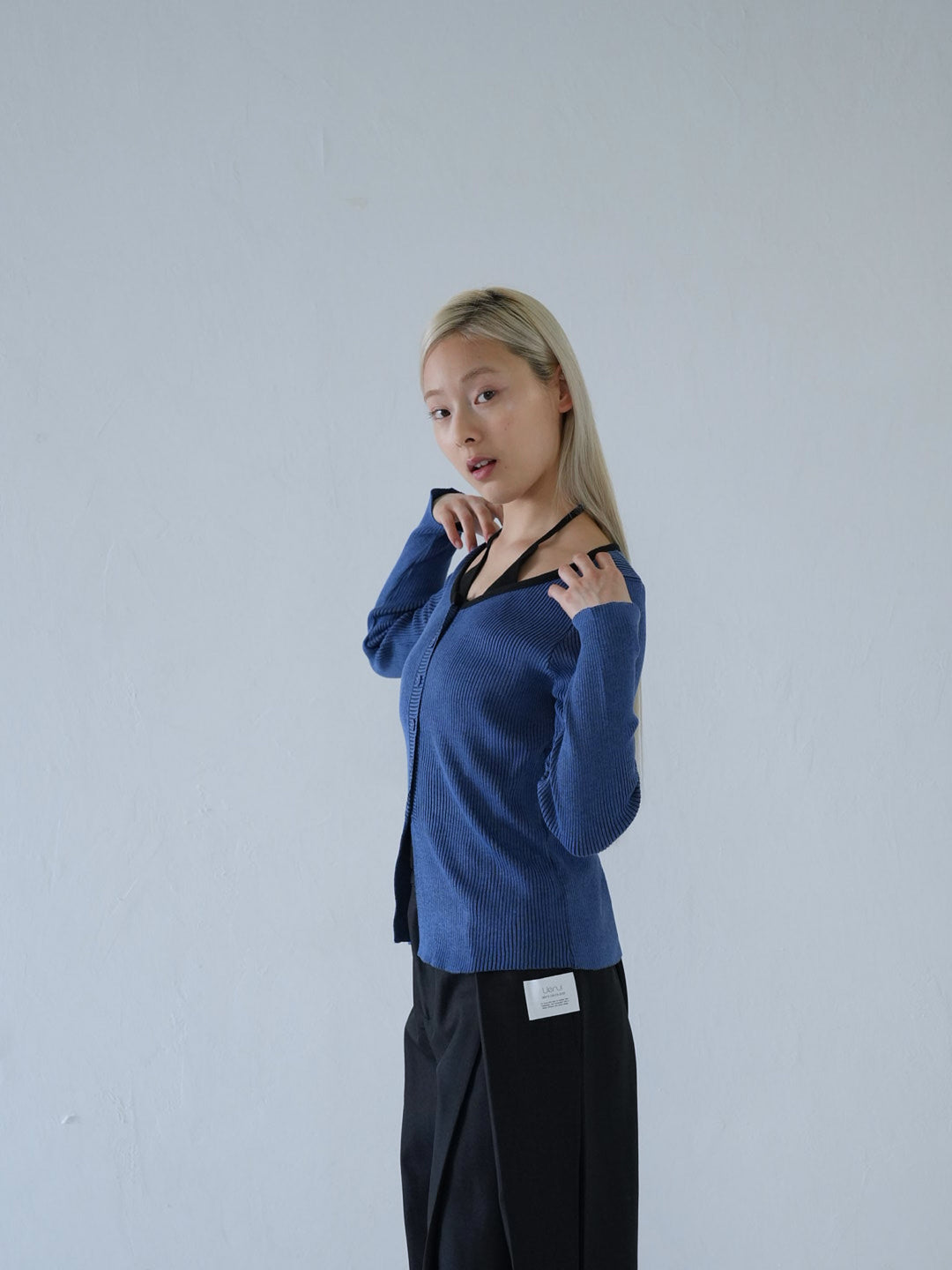 【 10月上旬発送予定 】layered rib knit top