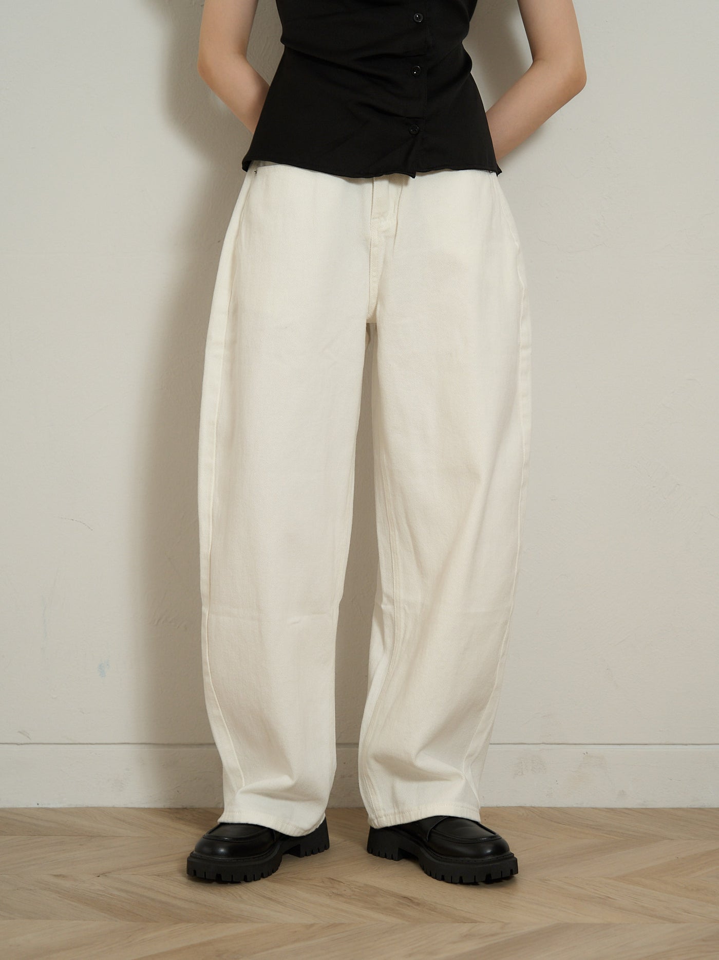 ribbon pocket pants