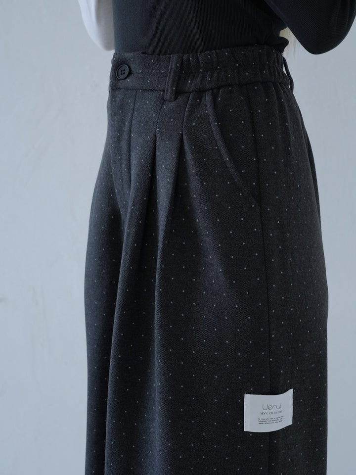 【 10月上旬発送予定 】dot pattern wide slacks