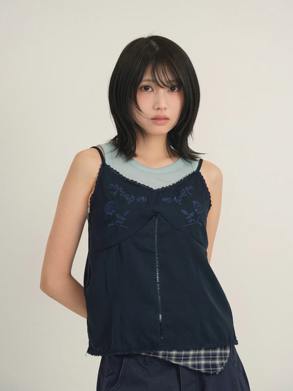 embroidery cami top
