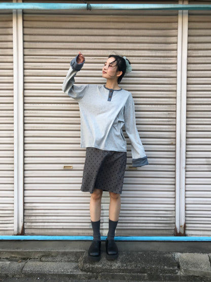 polka dot  midi skirt