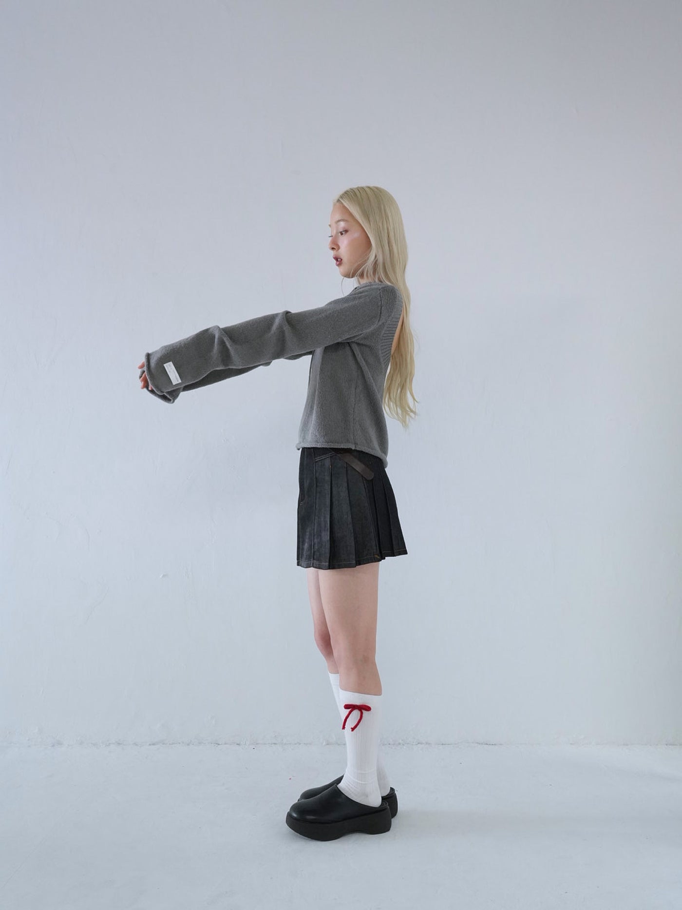 tie ribbon knit
