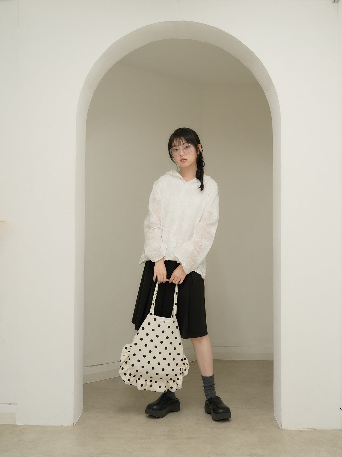 embroidery lace hoodie