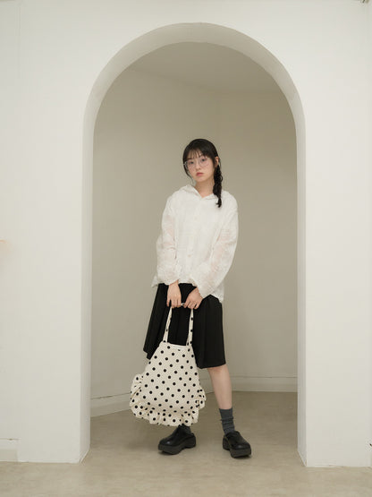 embroidery lace hoodie