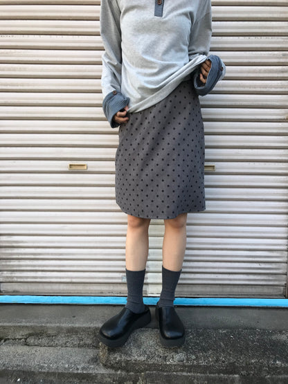polka dot  midi skirt