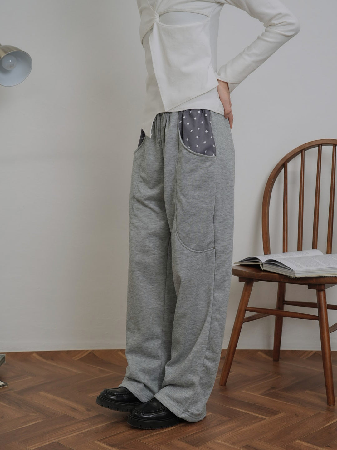 petit star pocket sweat pants