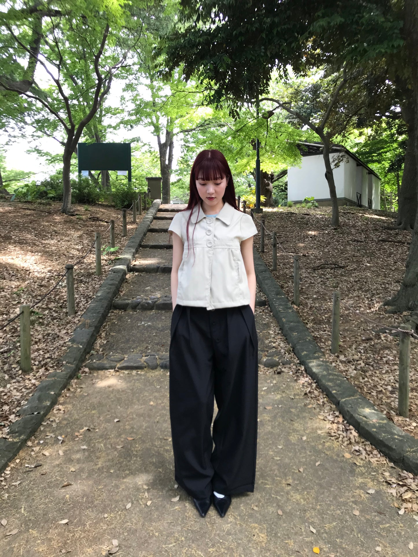 アシンメトリー ワイドパンツ 大人カジュアル レディース Uenui