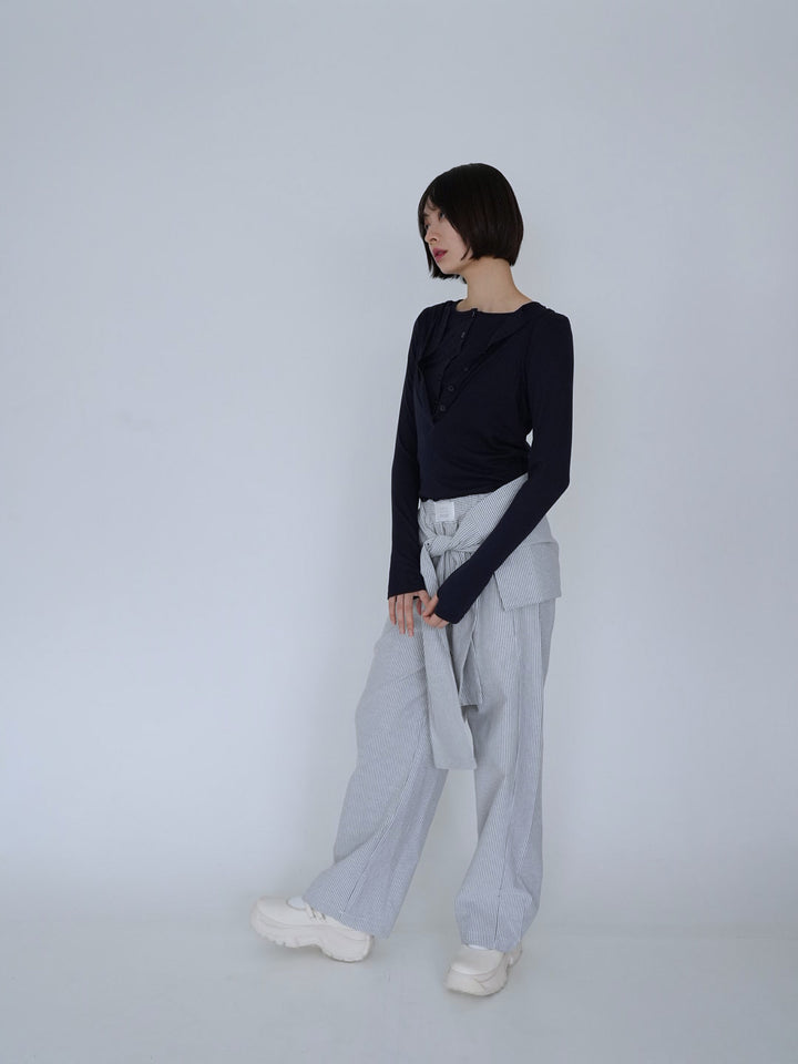 cutout layered tee