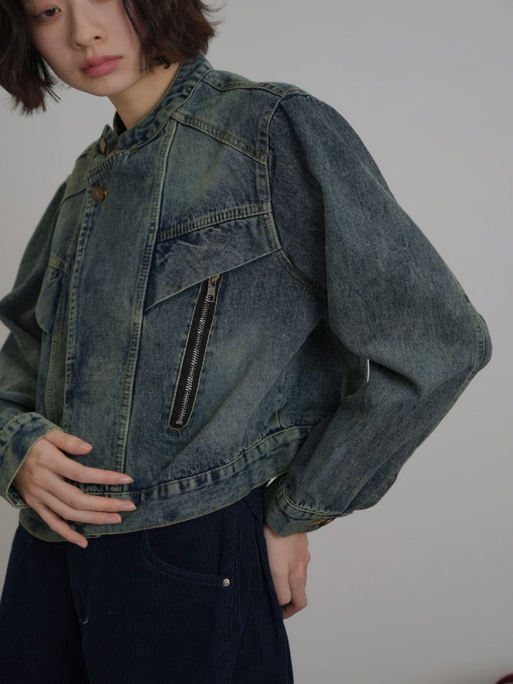 short denim jacket【1/15発送予定】