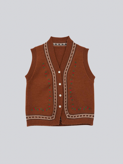 retro knit vest