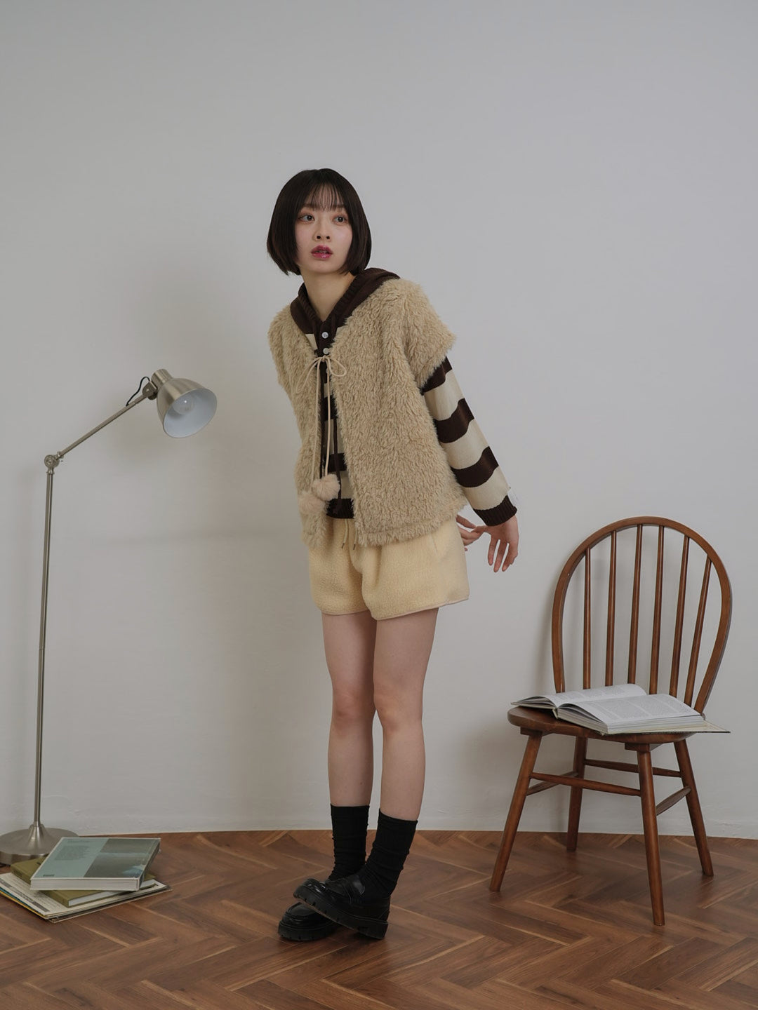 fur knit vest【 1/15 19時発売 】