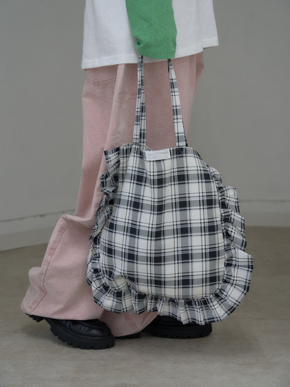 frill tote bag