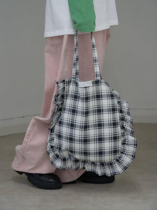 frill tote bag