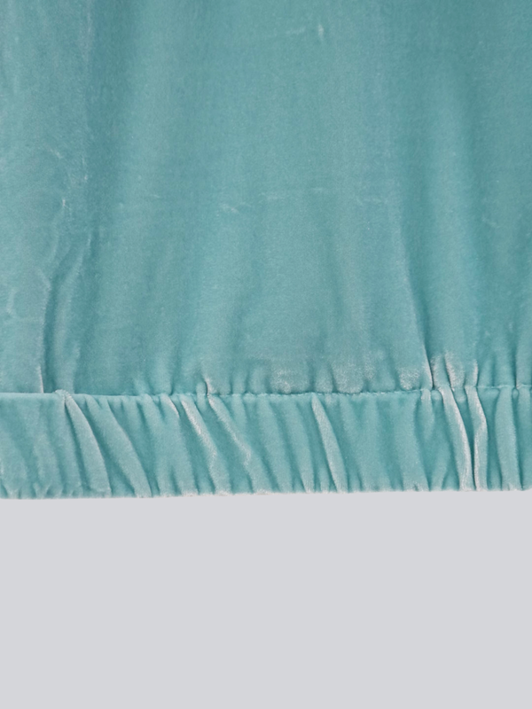 velour puff sleeve top