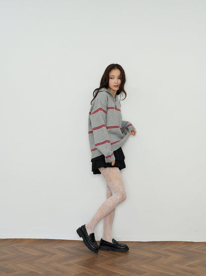 border half zip knit