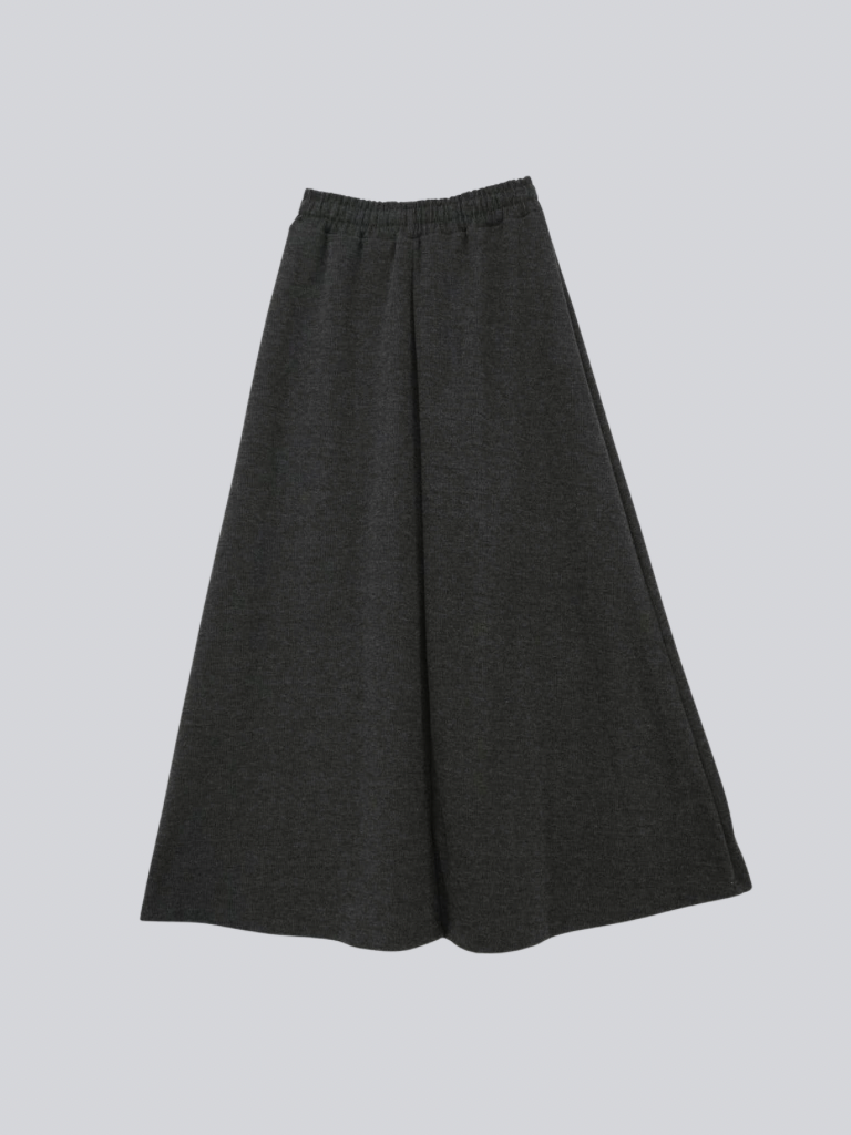 sweat maxi skirt