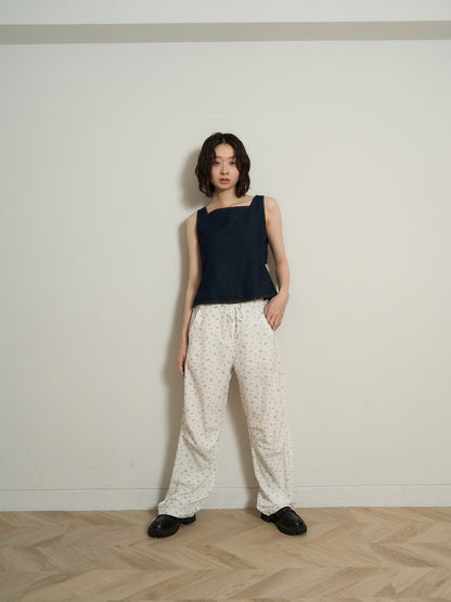 floral wide pants