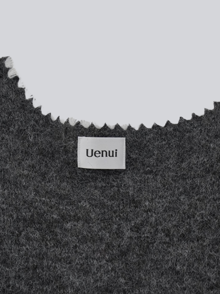 animal knit vest