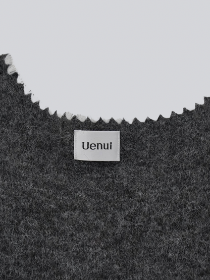 animal knit vest