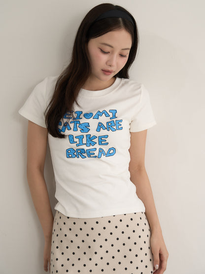 logo crop tee