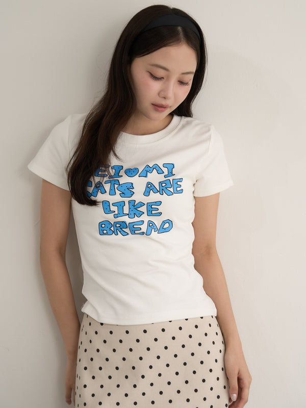 logo crop tee
