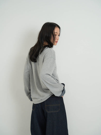 border henley long sleeve tee