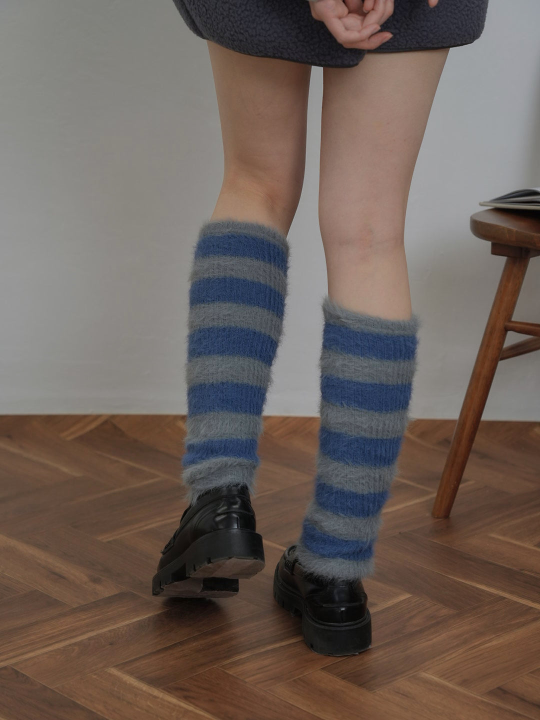 border knit leg warmer