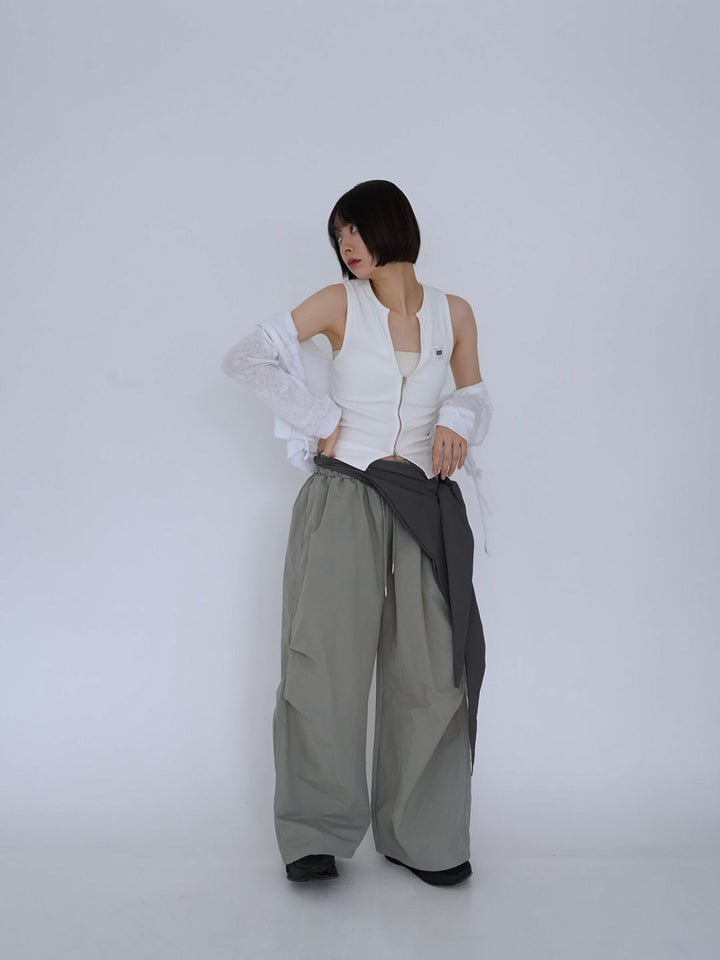 ultra wide drawstring pants