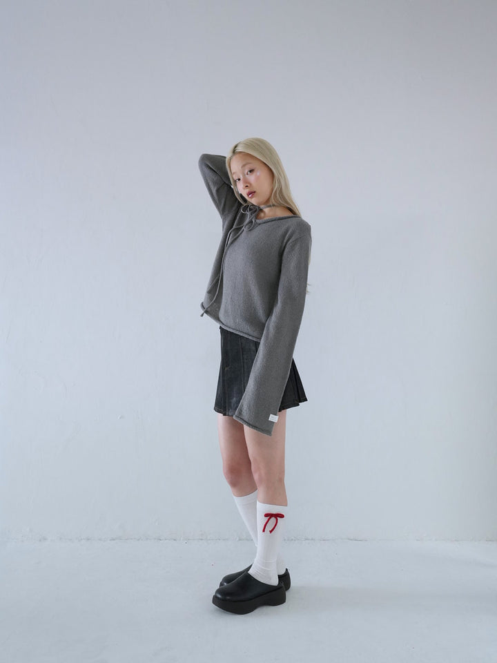 【 10月中旬発送予定 】tie ribbon knit