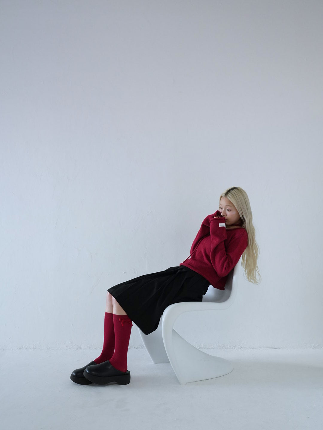 【 10月中旬発送予定 】tie ribbon knit