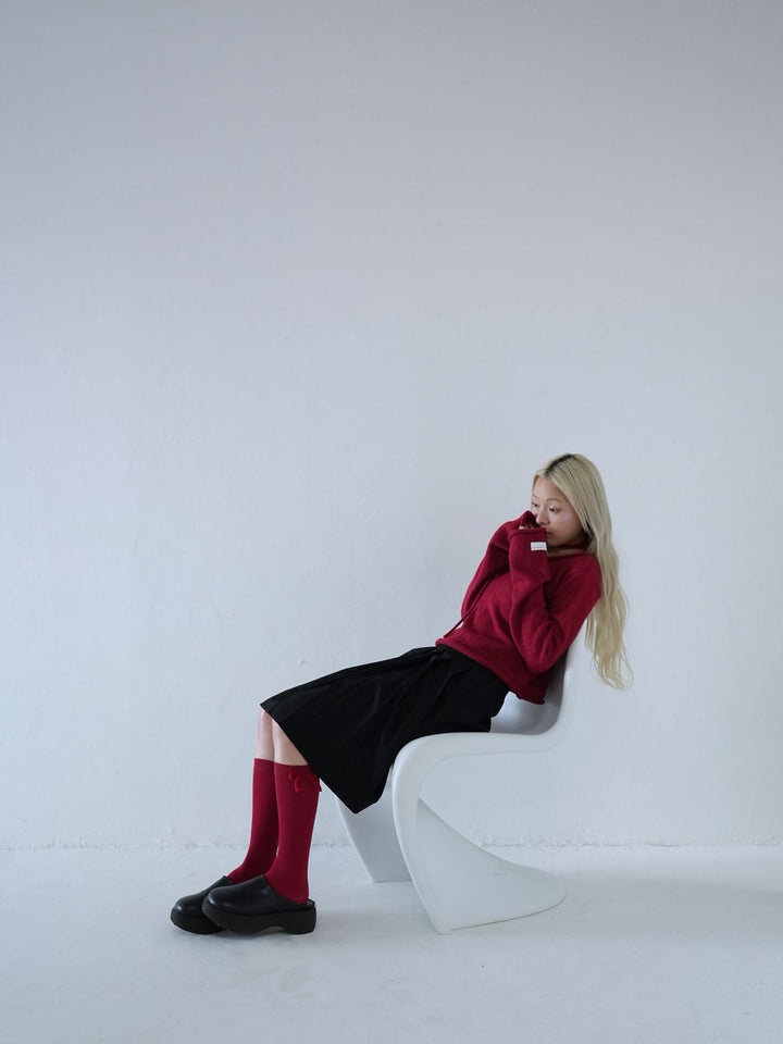 【 10月中旬発送予定 】tie ribbon knit