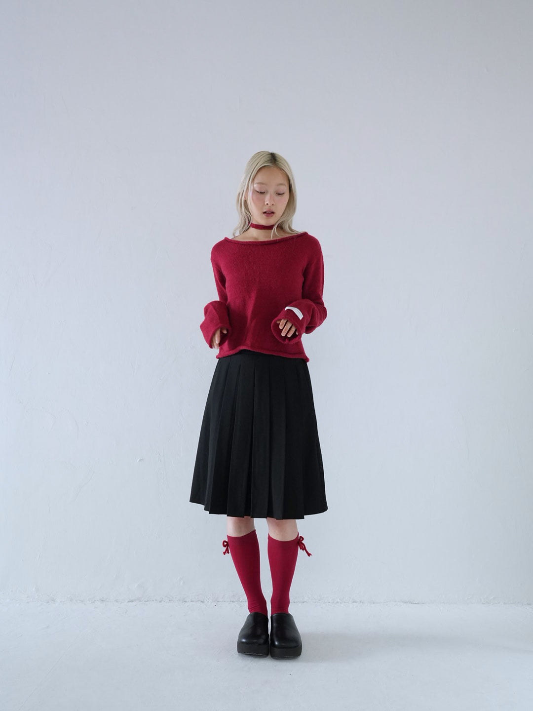 【 10月中旬発送予定 】tie ribbon knit