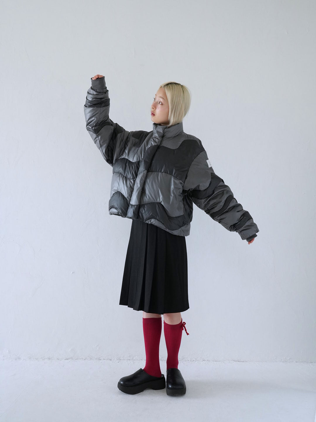 【 11月上旬発送予定 】wave bicolor down jacket