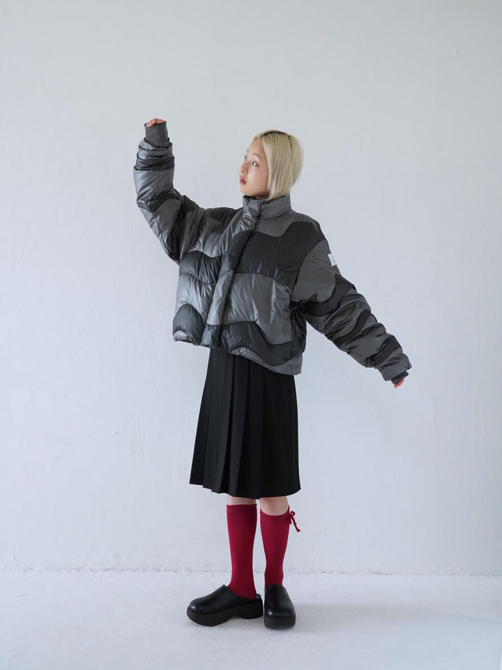 【 11月上旬発送予定 】wave bicolor down jacket