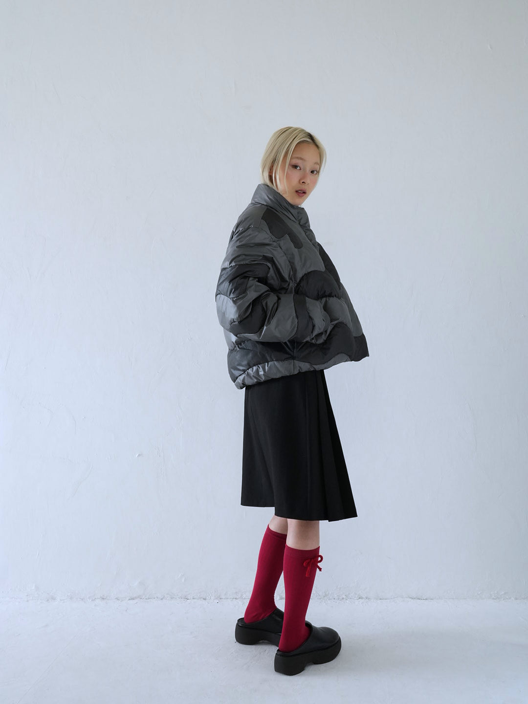 【 11月上旬発送予定 】wave bicolor down jacket