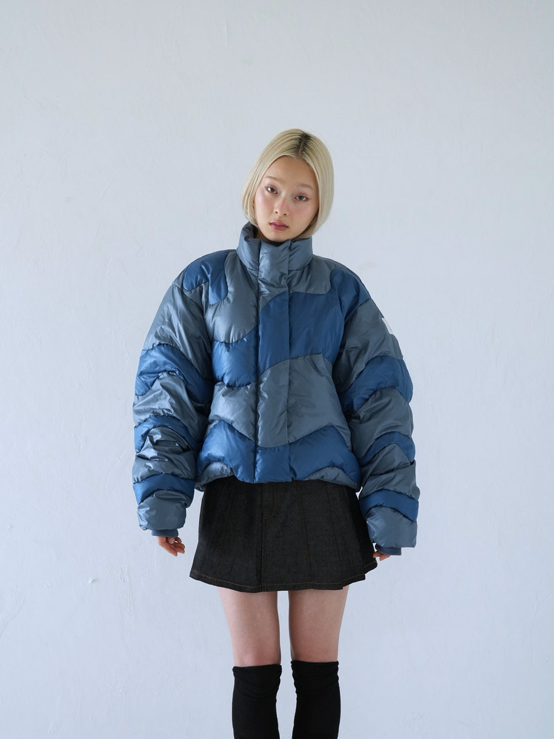 【 11月上旬発送予定 】wave bicolor down jacket