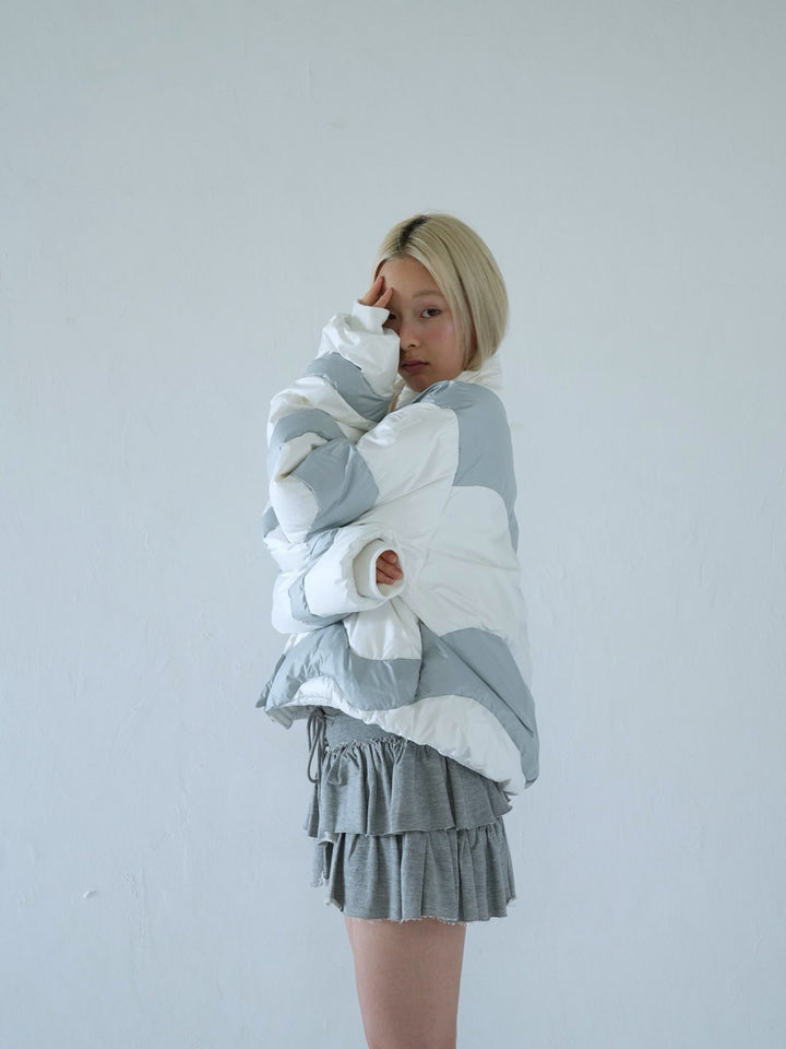 【 11月上旬発送予定 】wave bicolor down jacket