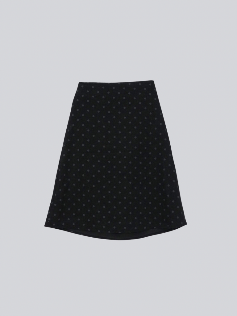 polka dot  midi skirt