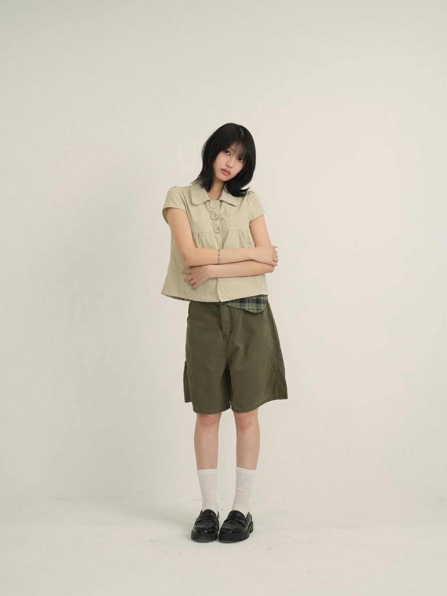 button blouse top