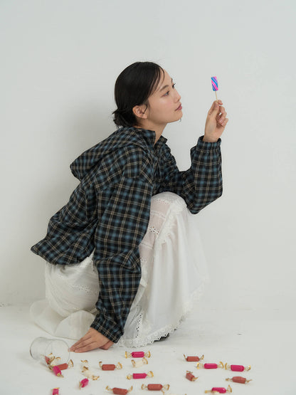 チェック ネルシャツ 大人カジュアル レディース Uenui