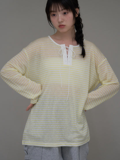 french border long sleeve knit