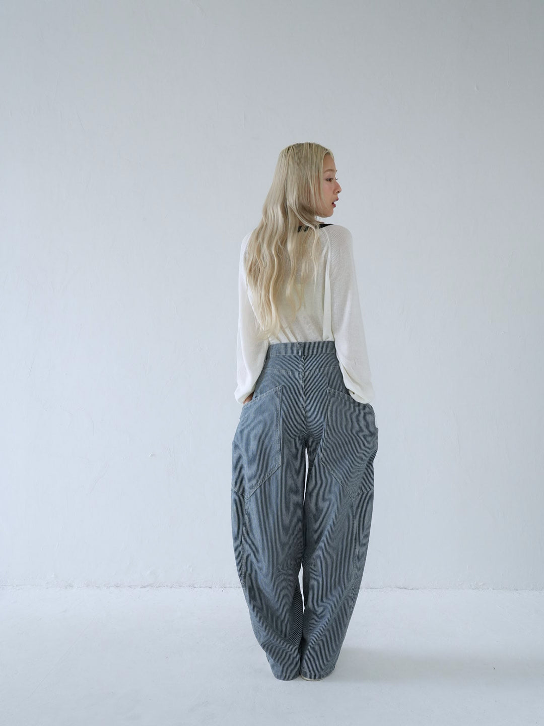 【 10月上旬発送予定 】contrast trim rib knit top