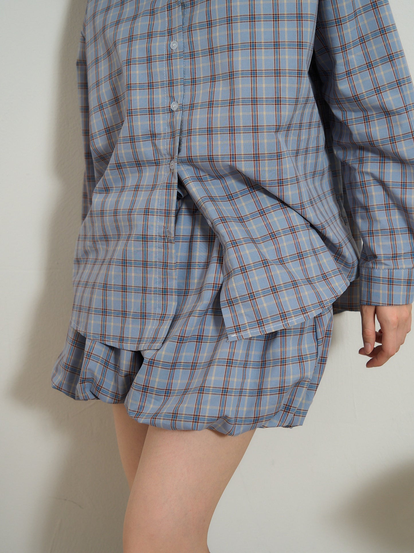 check shirt set