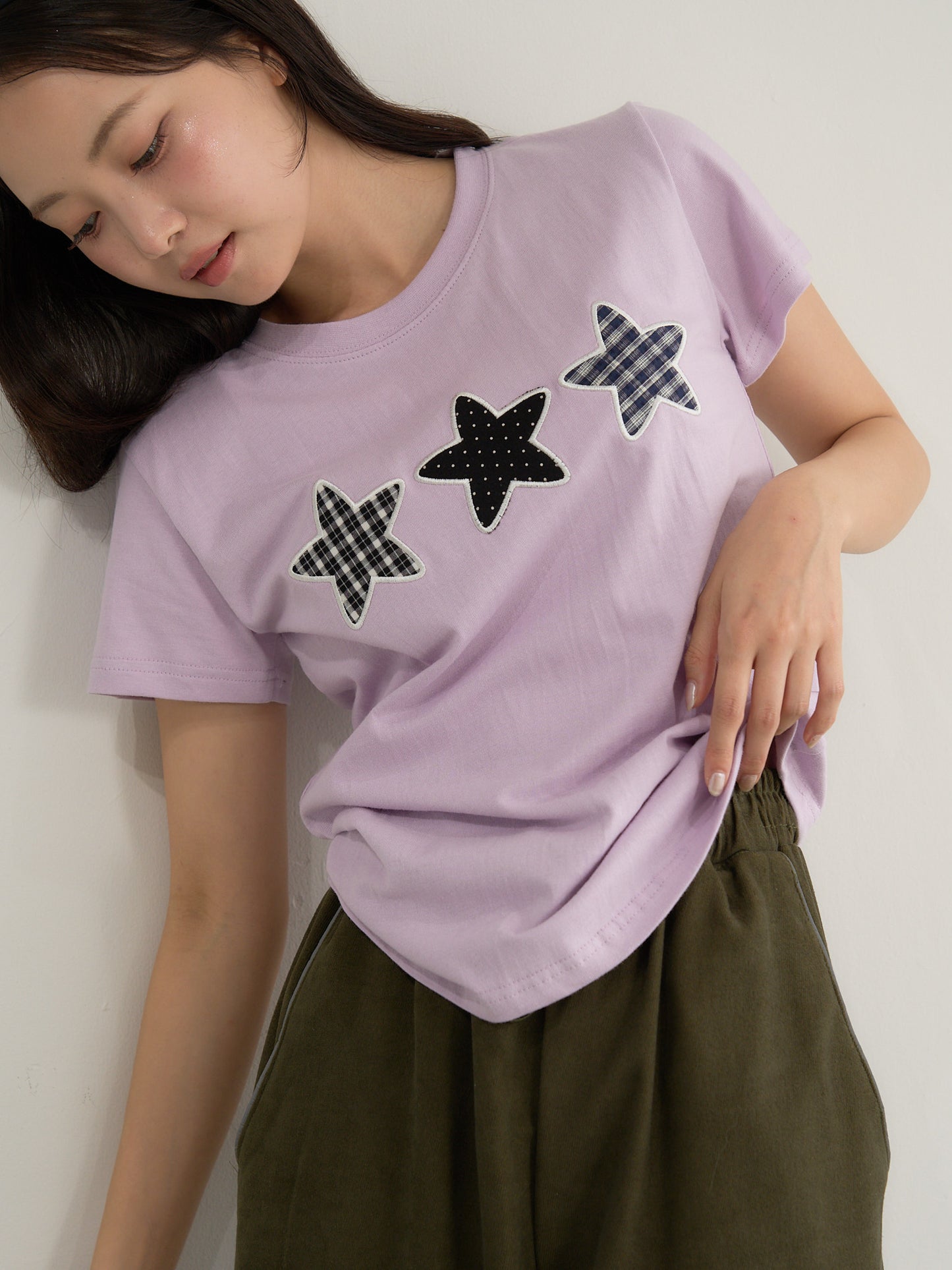 star patch tee