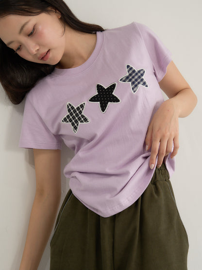 star patch tee