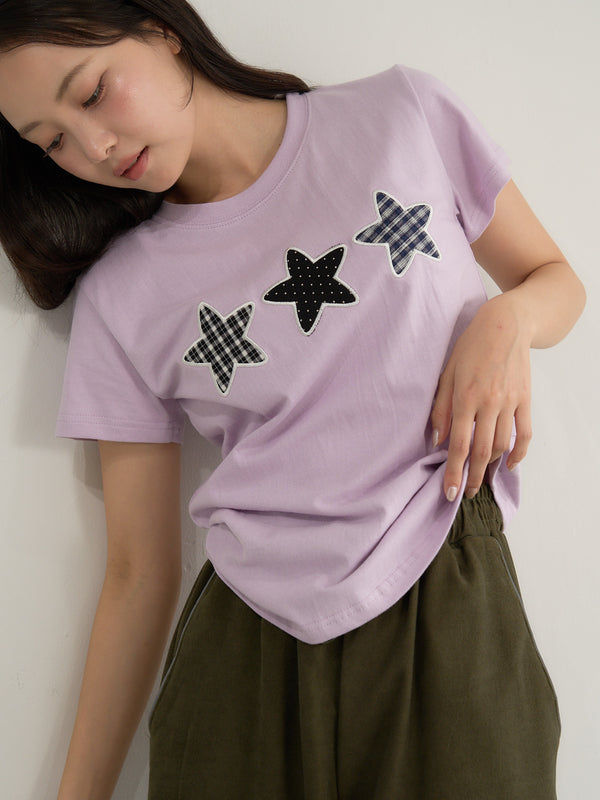 star patch tee