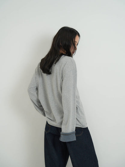 border henley long sleeve tee