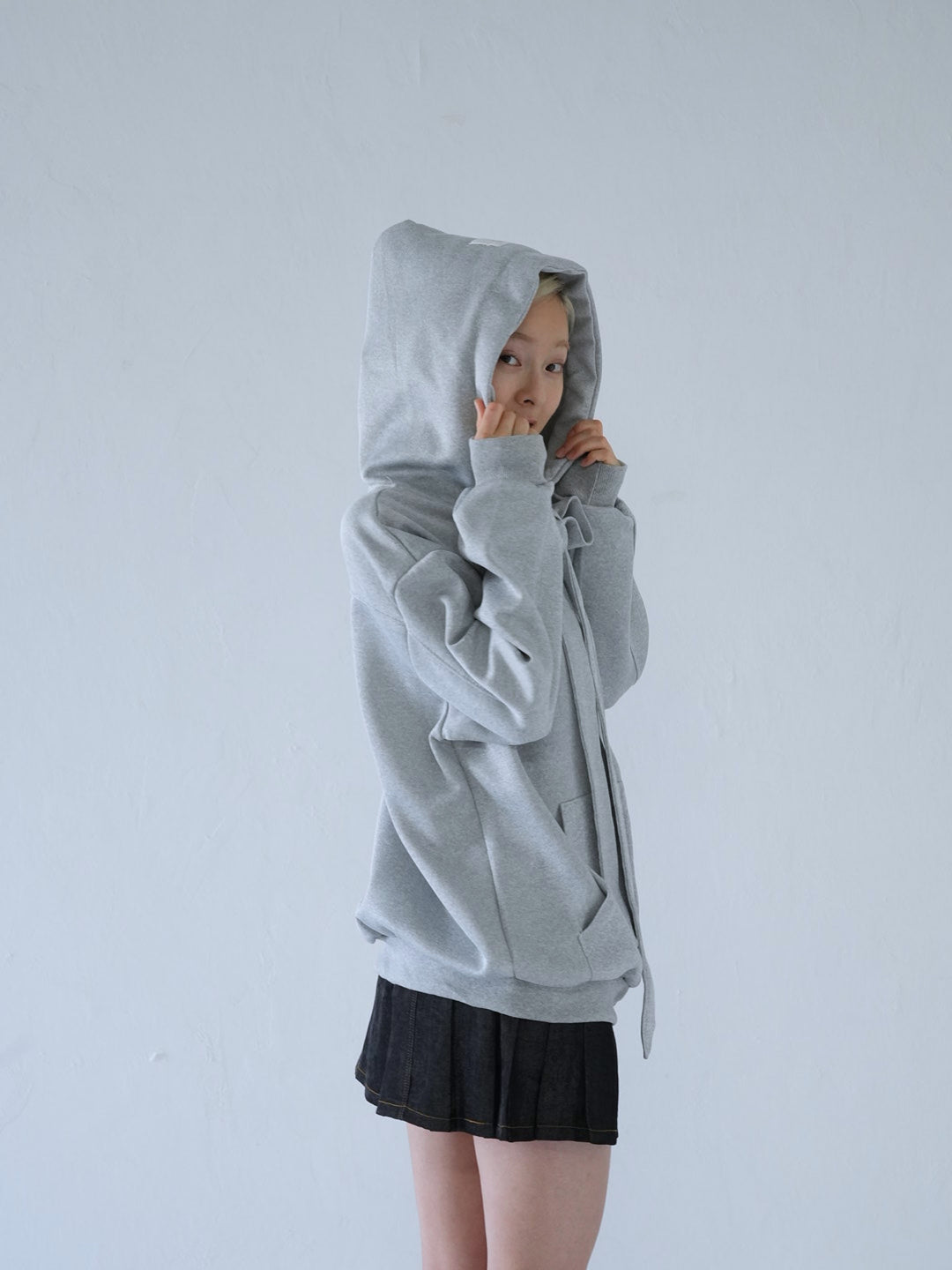 【 10月上旬発送予定 】ribbon zip-up hoodie