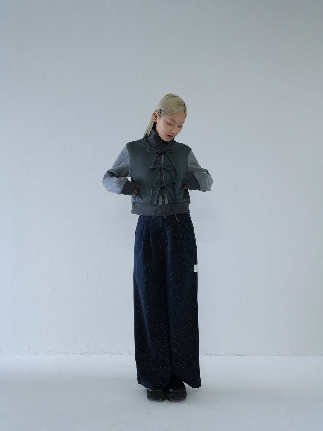 【 10月上旬発送予定 】dot pattern wide slacks